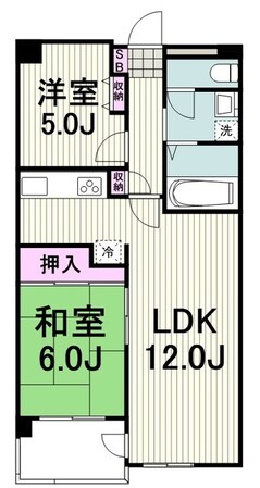 パインクレスト３番館の物件間取画像